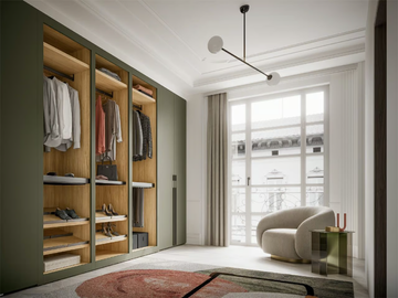 BOLD - Sectional wooden walk-in wardrobe by Santalucia Mobili - view 3